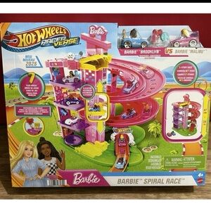 New in Box Hot Wheels Racer Verse Barbie Spiral Race New in Box
